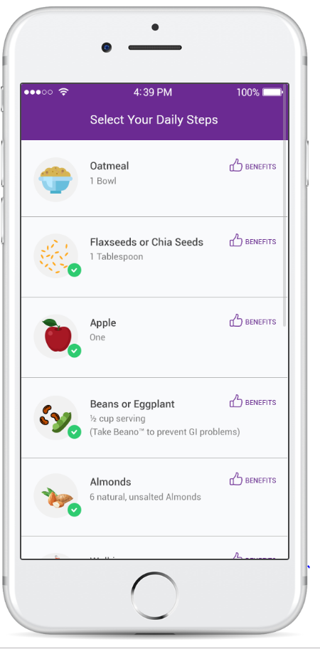 Personalize your Cholesterol Control on the Go with Nutritionist Certified Health App